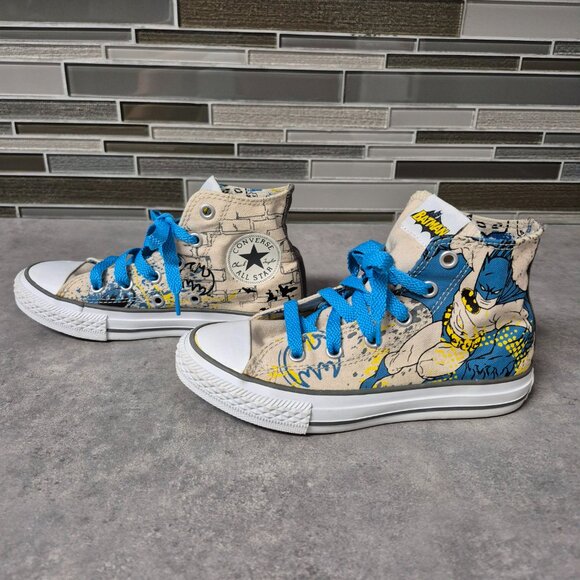 Converse All Stars Chuck Taylor Batman High Top Shoes Size Youth 13 - Picture 6 of 11